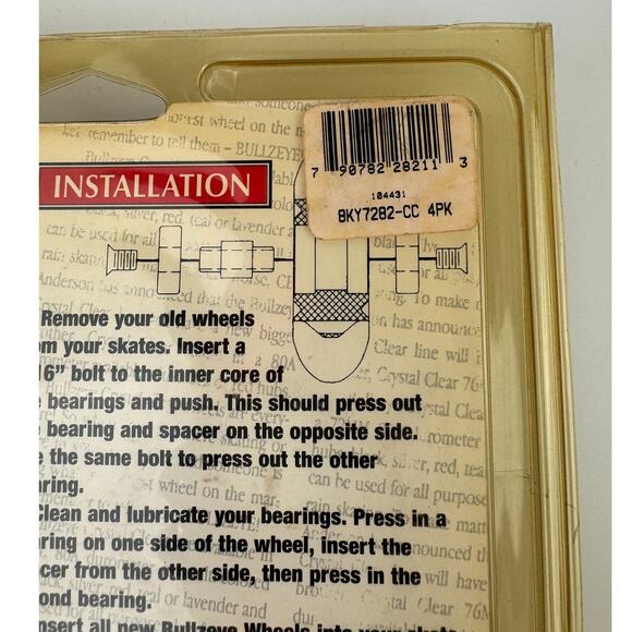 BULLZEYE Inline Replacement Wheels 72mm/80a Set of 4 Performance Skate Wheels - Picture 2 of 7